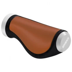 Brooks England - Ergonomic Leather Grip 100/130 - Bike Grips -Bike helmets Store brooks england ergonomic leather grip 100 130 bike grips 2