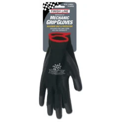 Finish Line - Mechanic Gloves Black -Bike helmets Store finish line mechanic gloves black 1