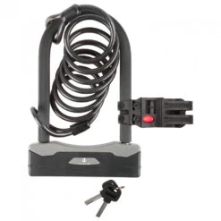 M-Wave - Bügelschloss Mit Spiralgabel B & S - Bike Lock