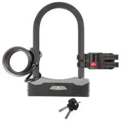 M-Wave - Bügelschloss Mit Spiralgabel B & S - Bike Lock -Bike helmets Store m wave buegelschloss mit spiralgabel b s bike lock detail 5