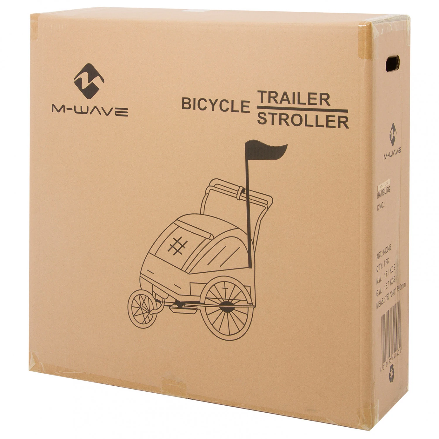 M-Wave - Stalwart Kid 3in1 - Child Trailer 4 M-Wave - Stalwart Kid 3in1 - Child Trailer - Image 2