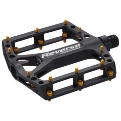 Reverse - Pedal Black One - Platform Pedals -Bike helmets Store reverse pedal black one platform pedals 3